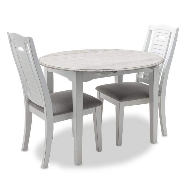 Caidan Extendable Pine Round Solid Wood Dining Table