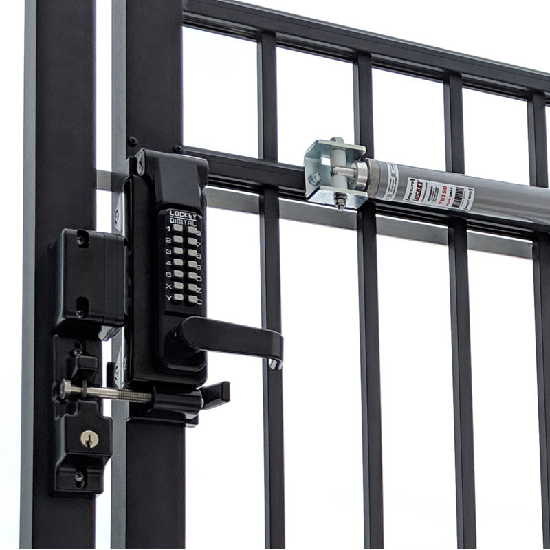 Jet Black Marine Grade Double Combination Gate Lock