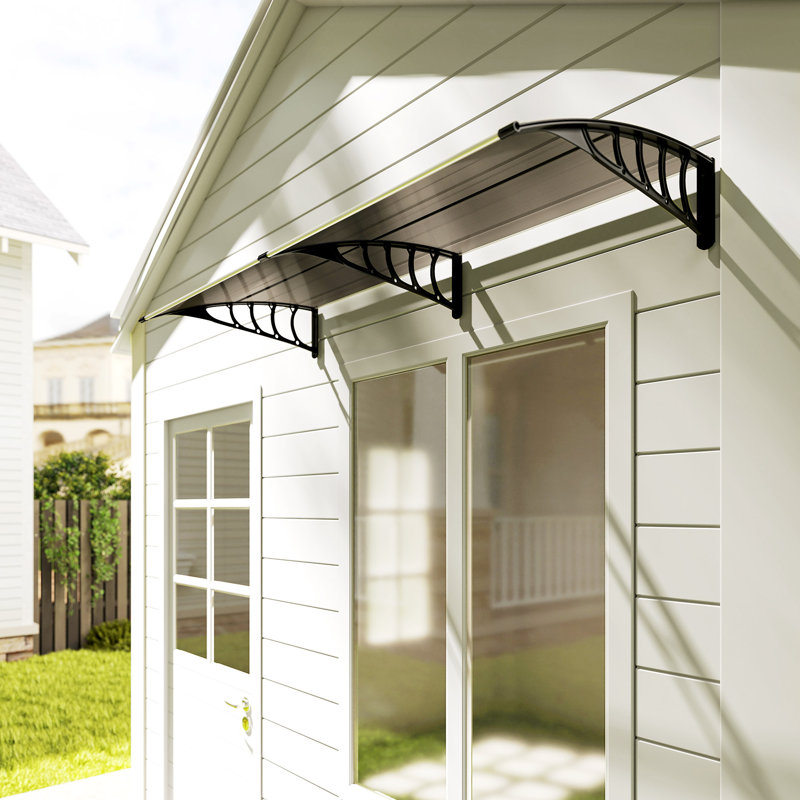 Outsunny 200cm W x 96cm D Retractable Door / Window Awning