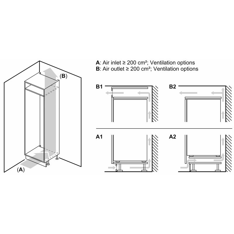 Benchmark 22'' Bottom Freezer Refrigerator 8.3 cu. ft. Refrigerator with Multi Air Flow