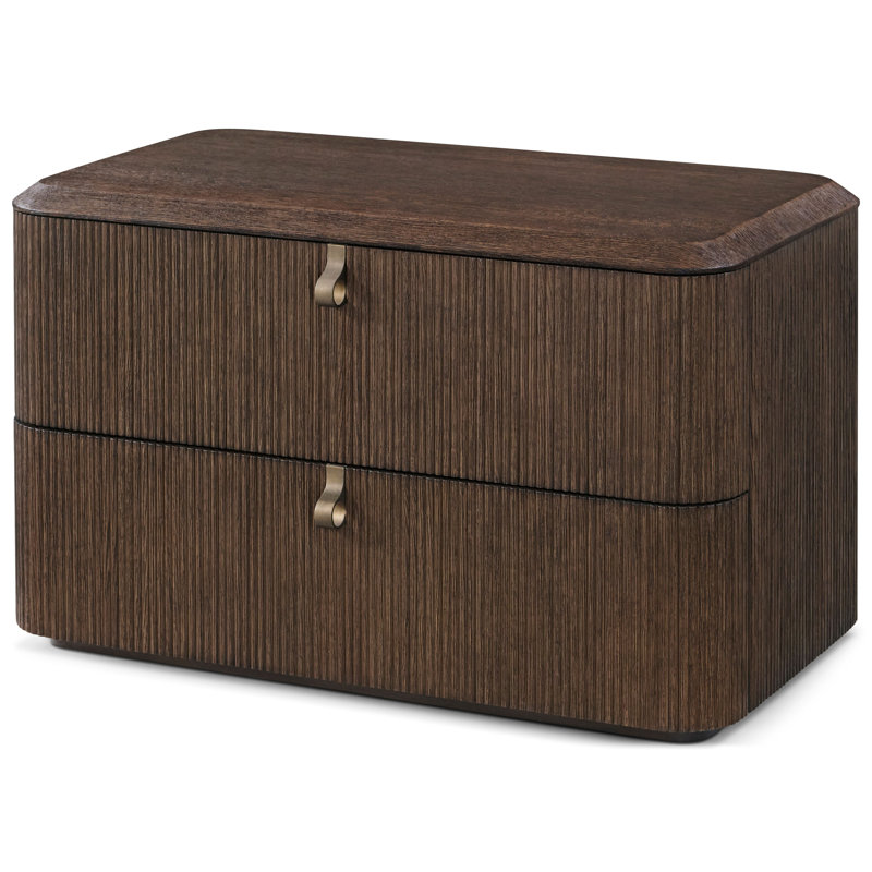 Vienna 2 - Drawer Nightstand, Brown