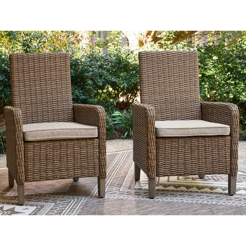Chaise avec accoudoirs avec coussin Anikyn (ensemble de 2)