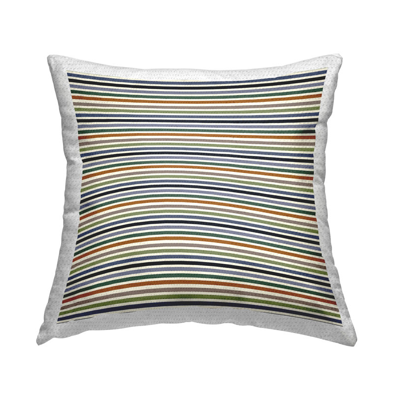 Striped Outdoor Throw Pillow