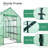 Aoodor Walk-in Greenhouse with 4 Shelves-120464225