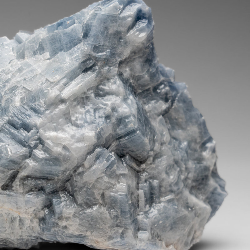 Grappe de cristal de calcite bleue du Mexique (3,7 lb)
