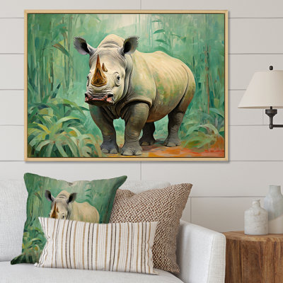 Rhinoceros Jungle Horizon - Rhinoceros, art mural