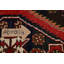 Tapis unique en laine noué à la main de style années 1990 de 3 pi 10 po x 5 pi 2 po gris foncé / rouge Hassanati