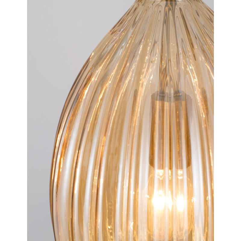 1 - Light Brass Single Pendant