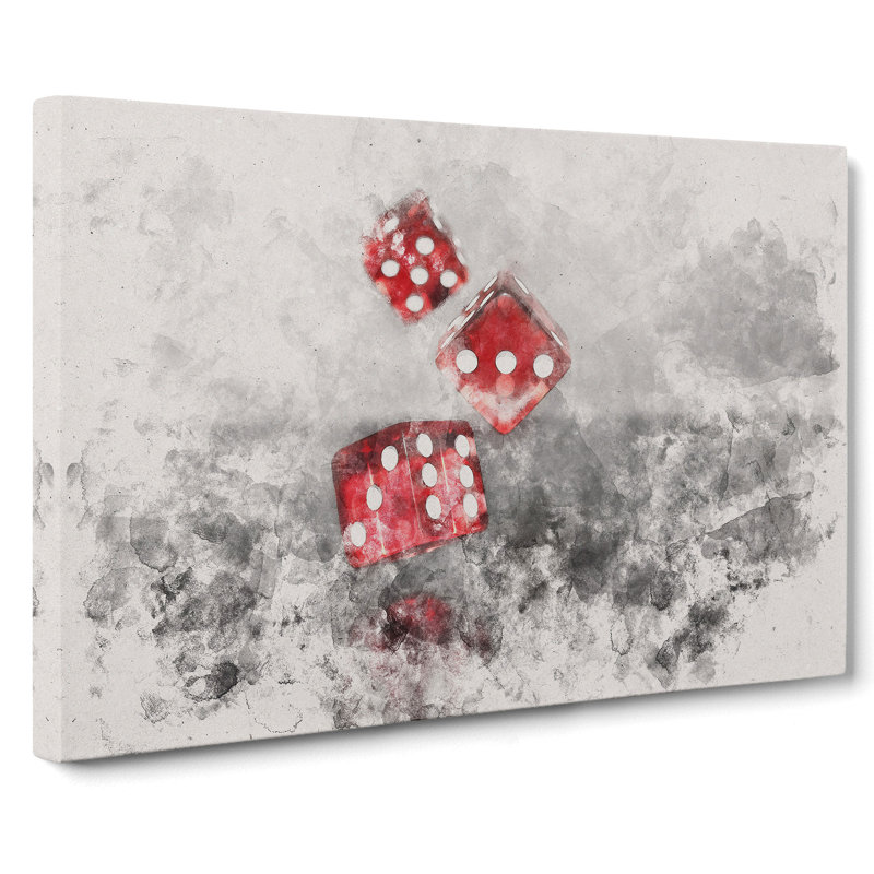 Rolling The Dice - Wrapped Canvas, 60cm H x 91cm W x 3cm D