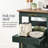 Best Choice Products Rolling Kitchen Island Cart, Cabinet W/ Drawer, Sliding Tray, Outlet, Wheels, Hooks - Forest Green-123338108