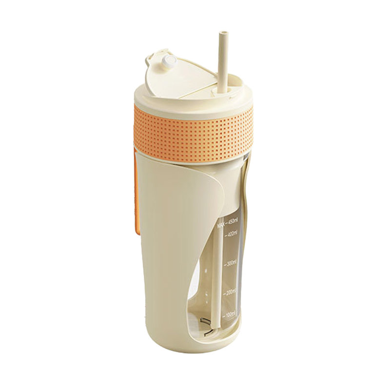 Fruit Juicer Household Small Portable Multifunctional Juicer Cup Wireless Juicer Cup Portable Juicer, Orange