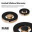 ZLINE Autograph Edition 30 in. Classic Gas Rangetop with 4 Burner DuoPro Cooktop in Stainless Steel and Polished Gold Accents-1048061109-1048061099