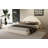 Unique Arched Boucle Bed With Small Table,Queen,Beige
