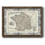 Border Map of France - Reproduction d'un seul cadre photo sur toile-829939934-829939931