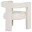 Chaise d'appoint rembourrée Verda White (seulement chaises de salle à manger)