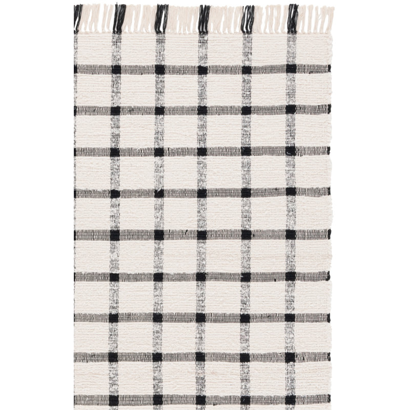 Tapis Montauk 322 ivoire / noir, Rectangle 8 pi x 10 pi