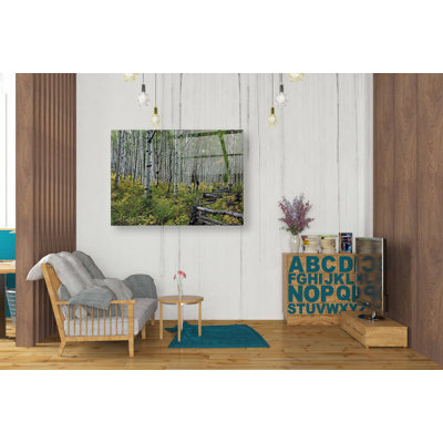 «Aspen Grove Rail Fence», art mural en verre acrylique