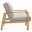 Fauteuil de jardin en bois d'eucalyptus Orlean