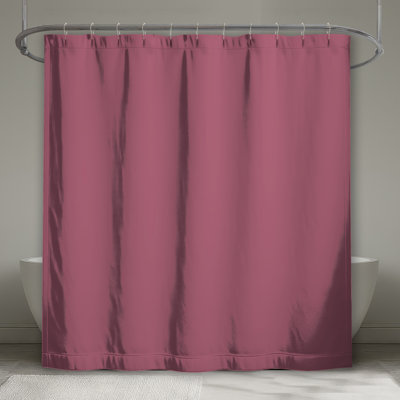 Solid Pink Background Shower Curtains Extra Long