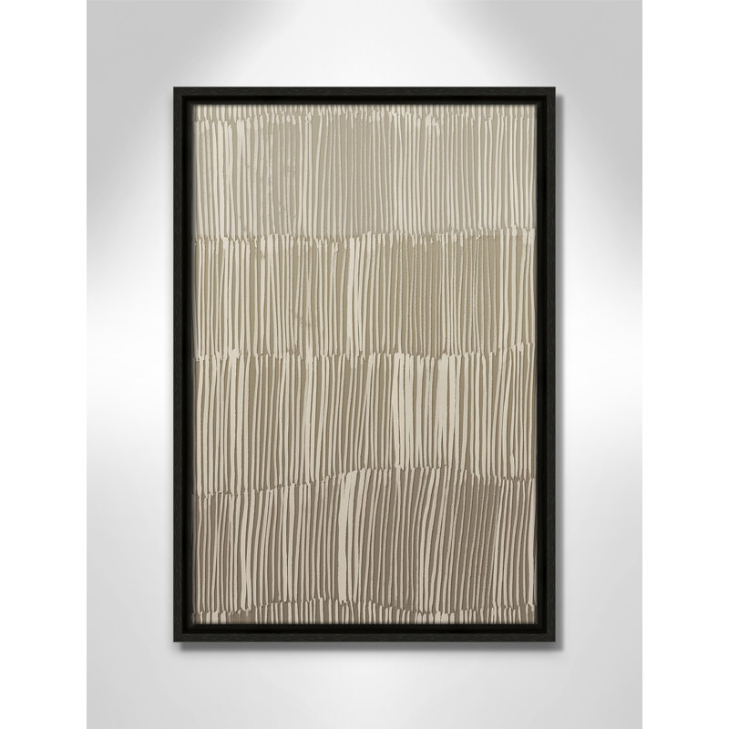 Linear Calm II Print par , H 19,5 po x l 13,5 po, Flottant espresso