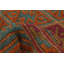 Tapis bleu sarcelle noué à la main de conception unique 3 pi 10 po x 4 pi 2 po Jocelynmarie