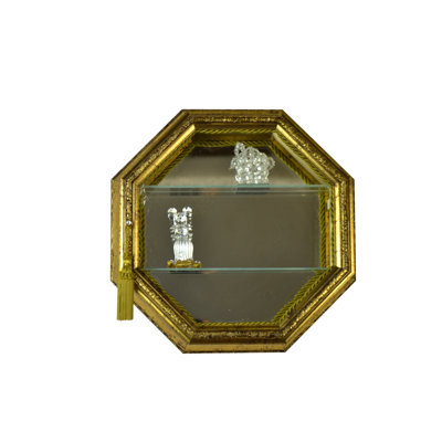 Vitrine avec tablettes en verre