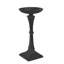 Mimo Pillar Candle Holder, 11 Inch Antique Black Sculpted Iron Frame-122772631