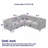 81.5-Inch L-Shaped Sectional Sofa Couch-355767711