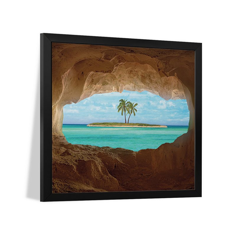 Affiche encadrée Paradise Premium par Matt Anderson, H 16 po x l 16 po
