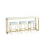 Love Joy Bliss 82'' W Stone Console Table