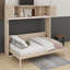 Grand lit escamotable avec armoires de rangement-1237432484