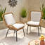 Ensemble de 2 chaises de patio avec coussins Mccaskill-1189848482