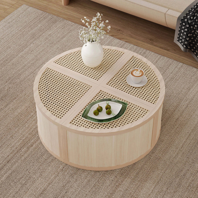 Round to Square Block Modular Coffee Table