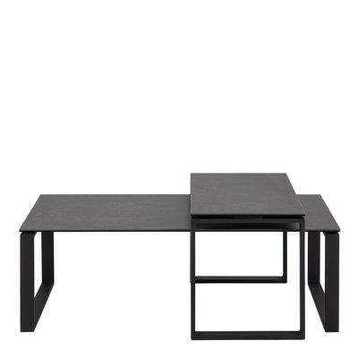 Katrine Coffee Table Set with Ceramic Akranes Top