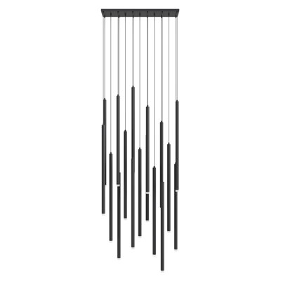 Luminaire suspendu cylindrique 17 lumières