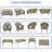 Yamada 4 - Person Patio Conversation Set with Cushions-37026432-37026428