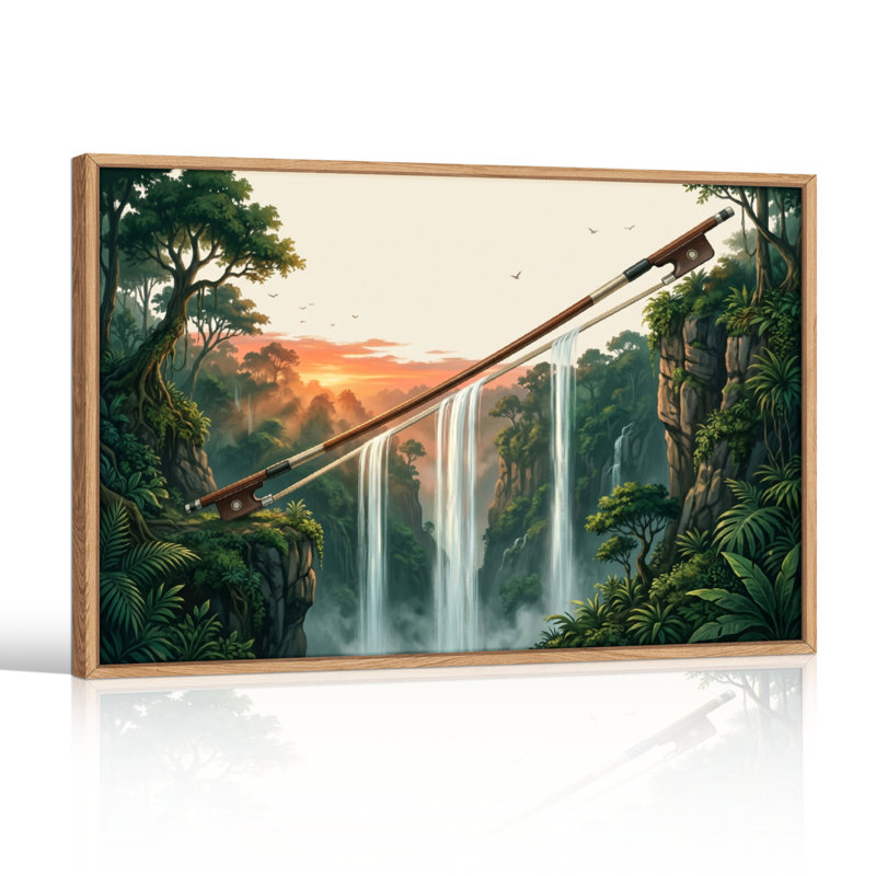 Paysage fantastique, art mural sur toile, ensemble de 1, Naturel, H 32 po x l 48 po