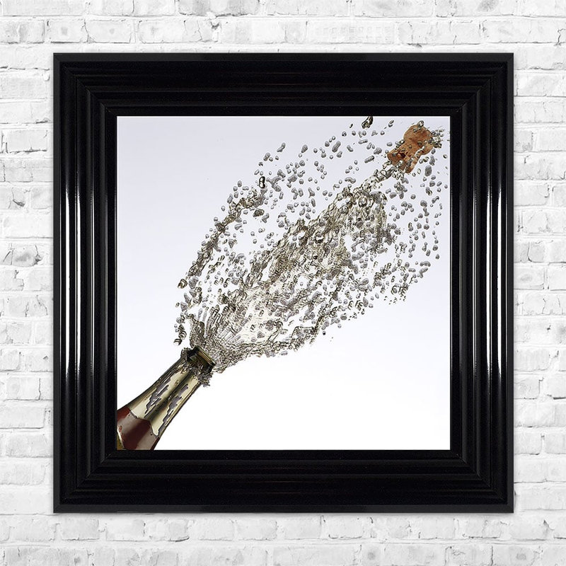 Single Picture Frame Print, 55cm H x 55cm W, Black Framed