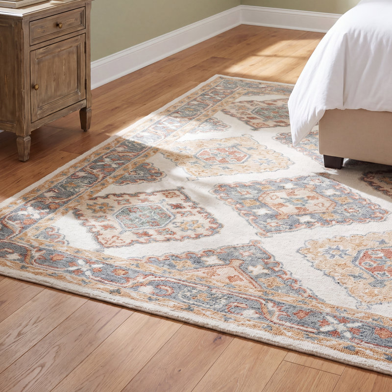Nels Wool and Cotton Indoor Rug, Rectangle 6' x 9'