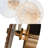 4-Light Glass Wall Sconce, Built-In Led Warm Light