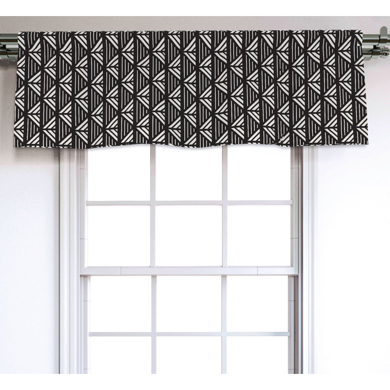 Sateen Ruffled Window Valance