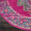 Tapis à motif oriental fuchsia rose Abbate-1303868954