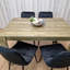 Dining Set of 4 Dining Table and 4 Velvet Chairs Dining Room Furniture-911601-911603