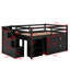 Lit mezzanine double avec bureau d'écriture rétractable et 3 tiroirs-1891810751