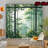2Pcs Asian Bamboo Forest Curtains Japanese Style Plant Design Rod Pocket Window Panels Light Filtering Privacy for Living Room Bedroom Home Decor Zen Spa Nature Themed Treatment-1679952780