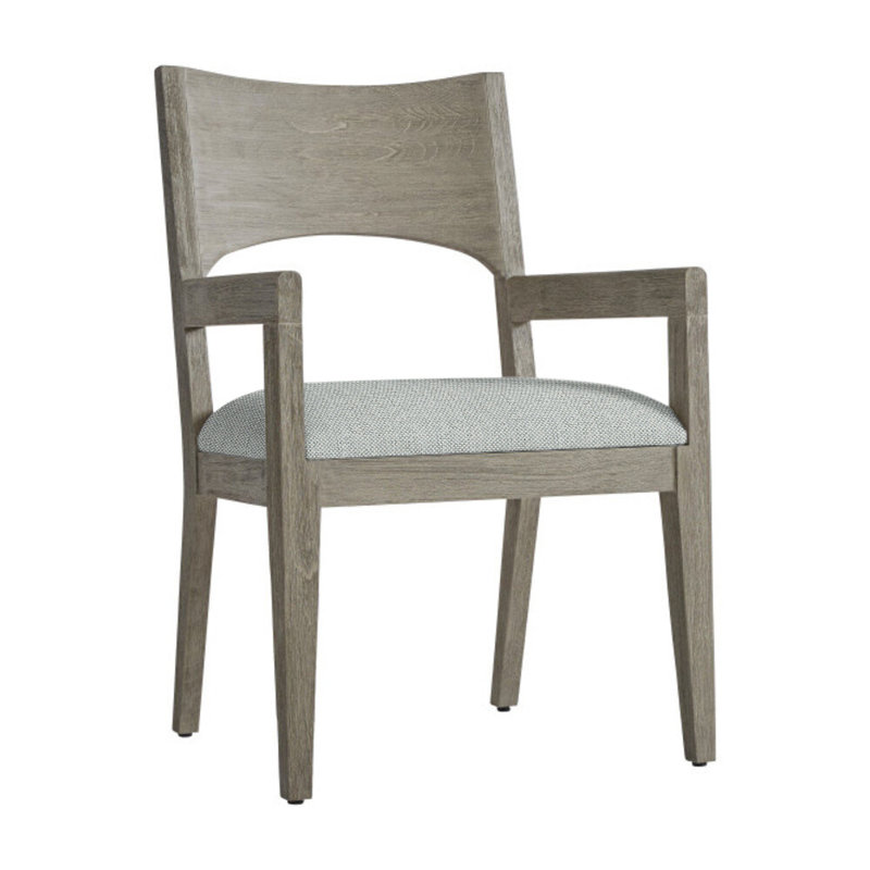 Calais Patio Dining Armchair with Cushion, Light Grey Linen 6032-010