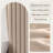 Linen Blend Shower Curtain With Arch Textured Pattern For Modern Bathroom Decor-370197623