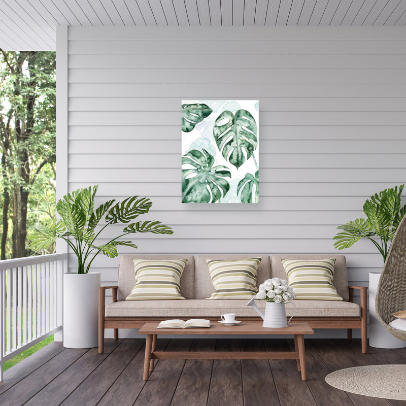 Toile d'extérieur Grace Popp «Split Leaf I», H 24 po x l 18 po x P 1,5 po