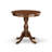 3-Piece Black and Cherry Finish Solid Wood Top - Upholstered Dining Room Set with High Back - (Seats-4)-2009885771-2009885761