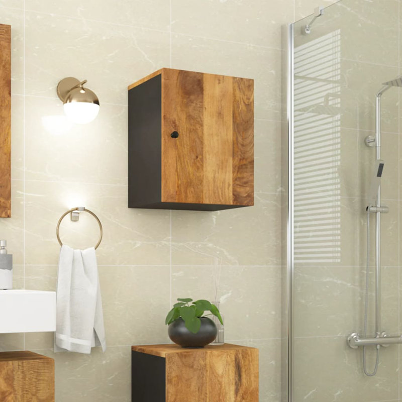 Quamba Bathroom Cabinet, Dark Mango Brown
